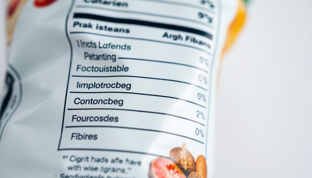 Fiber content on nutrition labels