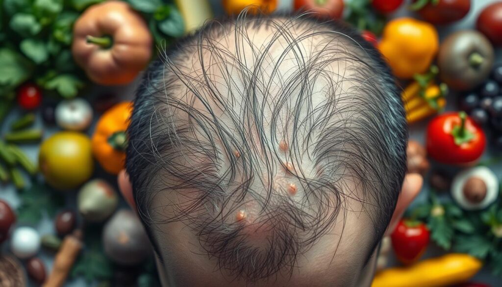 Nutrient deficiency hair fall