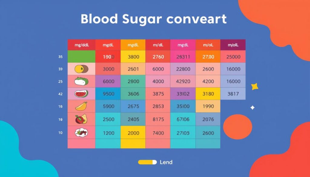 blood sugar conversion chart