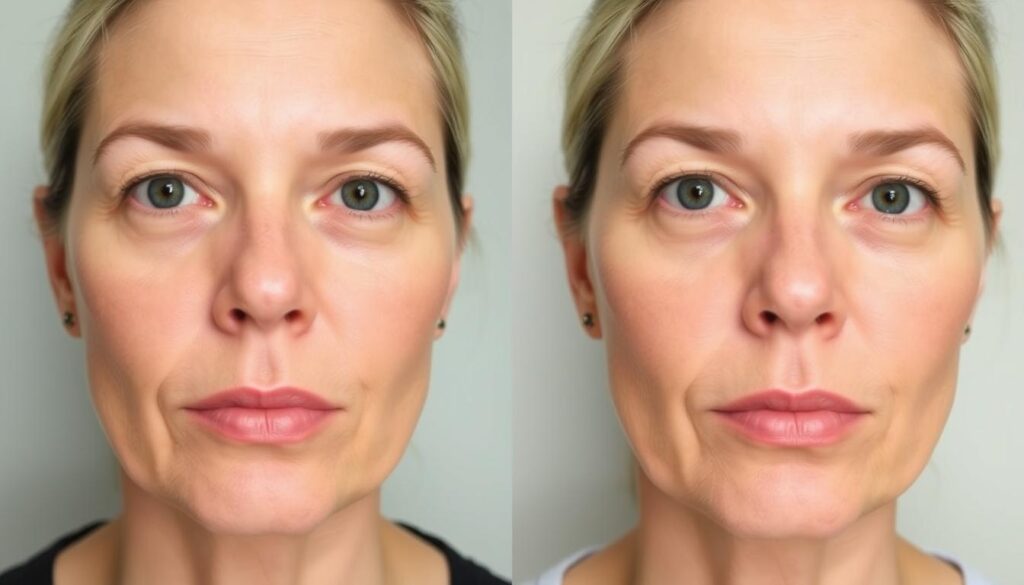 fat loss in face before and after