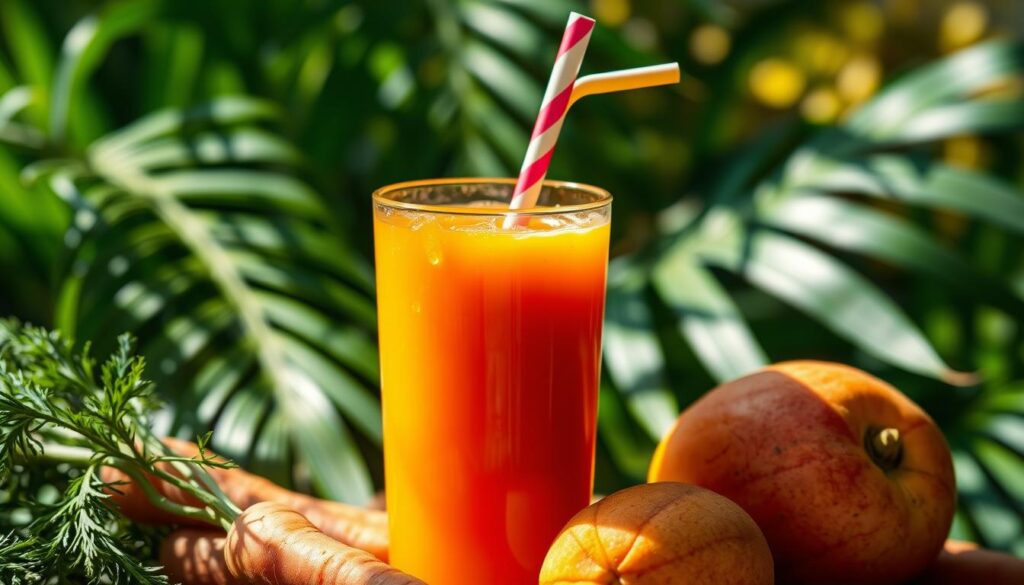 tropical carrot mango juice