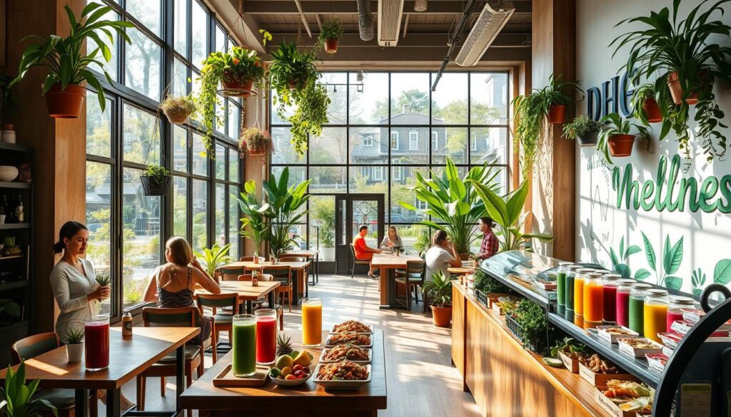 wellness-focused cafes